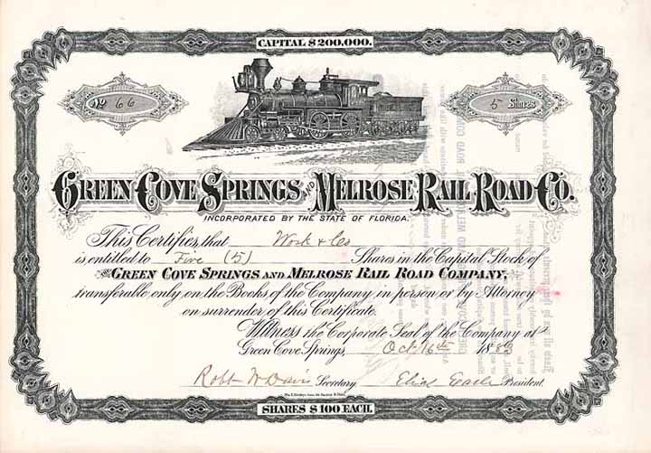 Green Cove Springs & Melrose Railroad