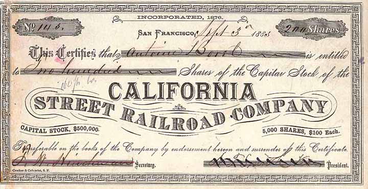 California Street Railroad
