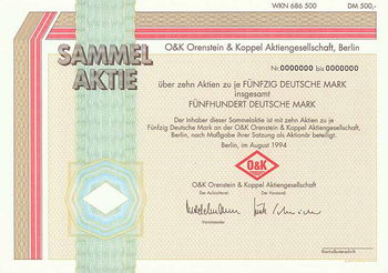 O & K Orenstein & Koppel AG