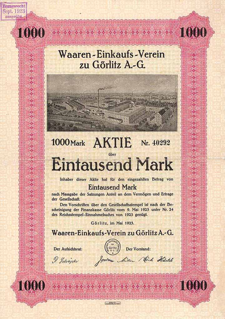 Waaren-Einkaufs-Verein zu Görlitz AG