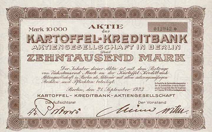 Kartoffel-Kreditbank AG