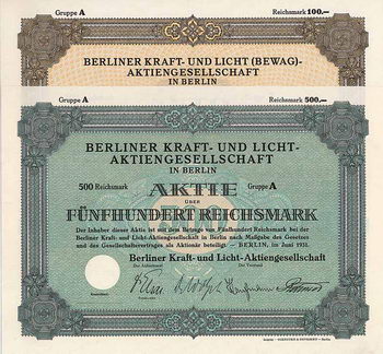 Berliner Kraft- und Licht-AG (2 Stücke)