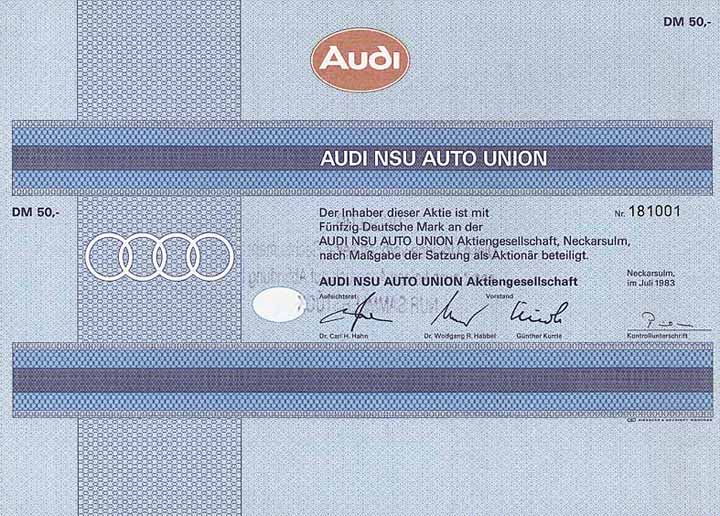 AUDI NSU Auto Union AG