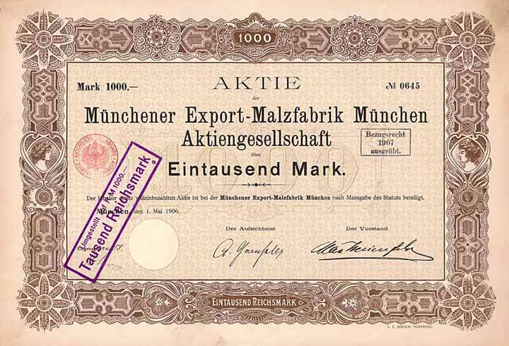 Münchener Export-Malzfabrik München AG