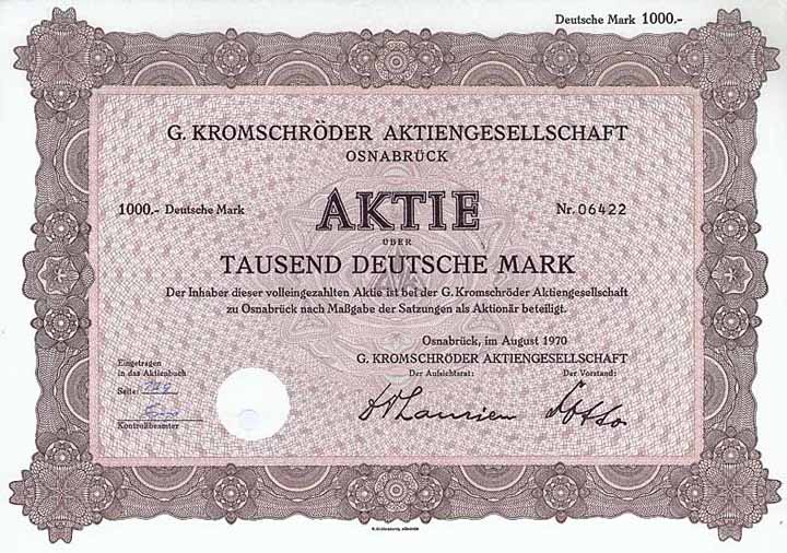 G. Kromschröder AG