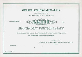 Geraer Strickgarnfabrik Gebrüder Feistkorn AG