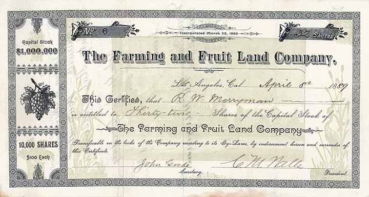 Farming & Fruit Land Co.