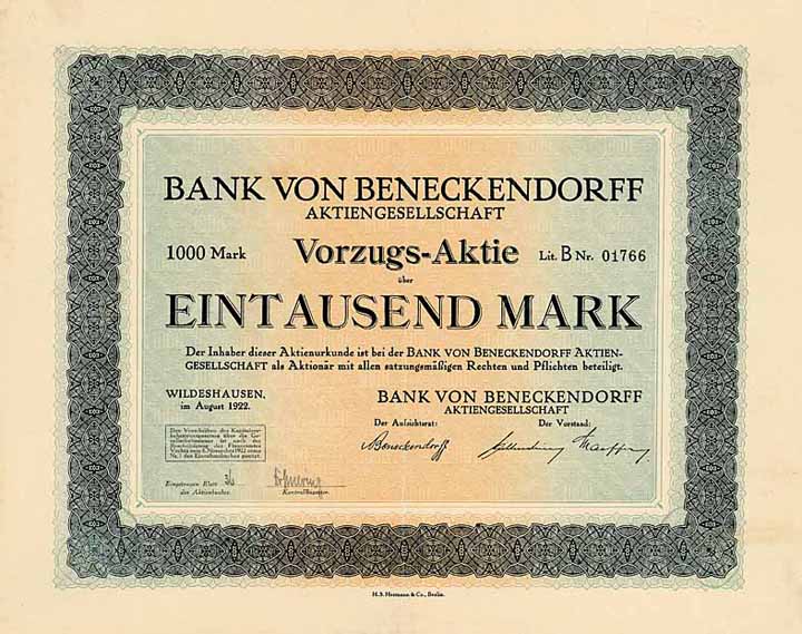 Bank von Beneckendorff AG