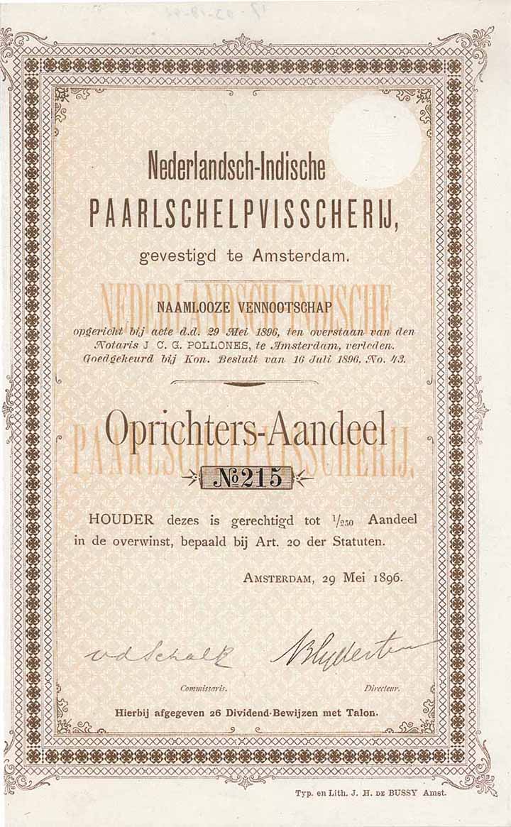 Nederlandsche-Indische Paarlschelpvisscherij N.V.