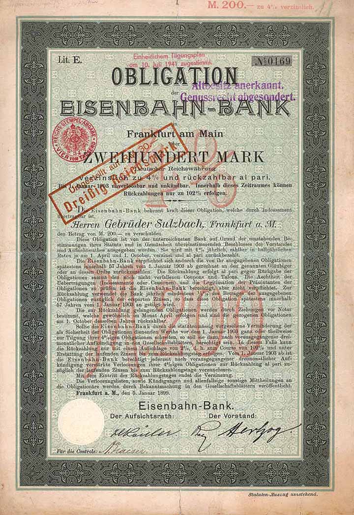 Eisenbahn-Bank