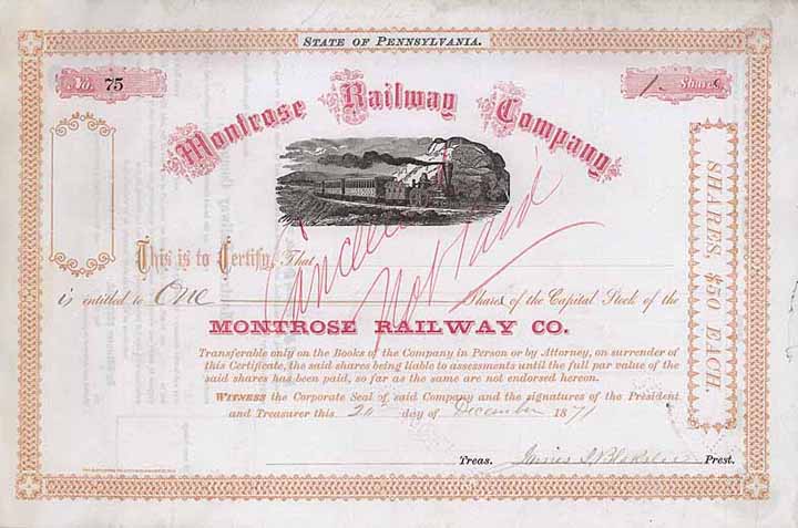 Montrose Railway Co.