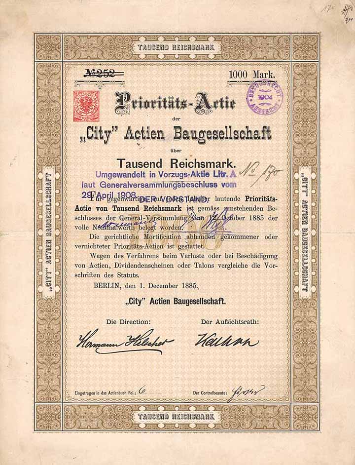 CITY Actien-Baugesellschaft
