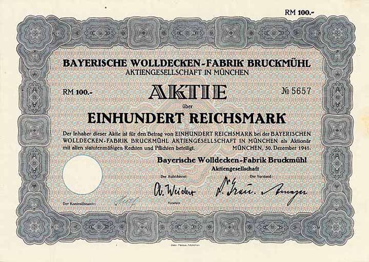 Bayerische Wolldecken-Fabrik Bruckmühl AG