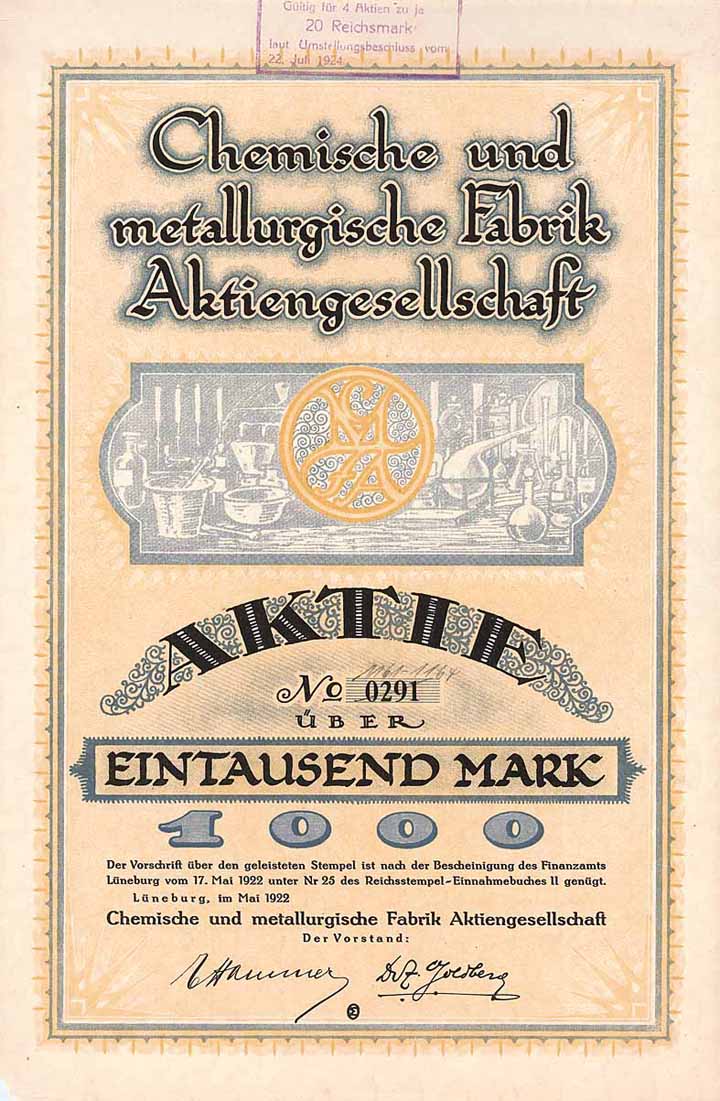 Chemische und metallurgische Fabrik AG