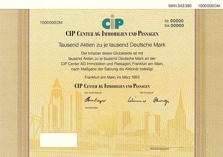 CIP Center AG Immobilien und Passagen