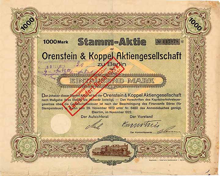 Orenstein & Koppel AG