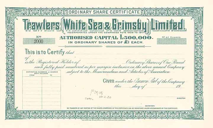 Trawlers (White Sea & Grimsby) Ltd.