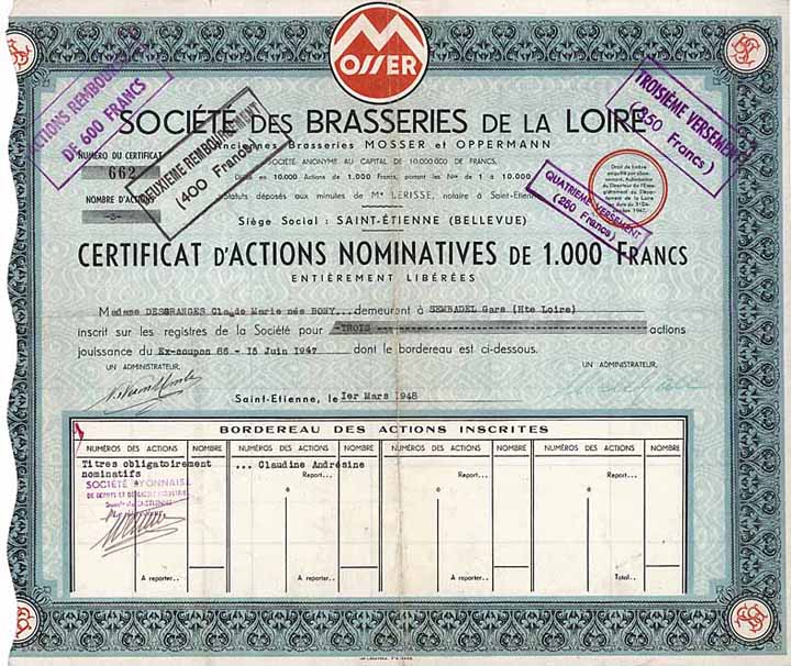 Soc. des Brasseries de la Loire