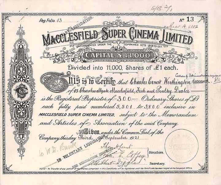 Macclesfield Super Cinema Ltd.