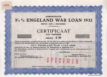 England War Loan 1932