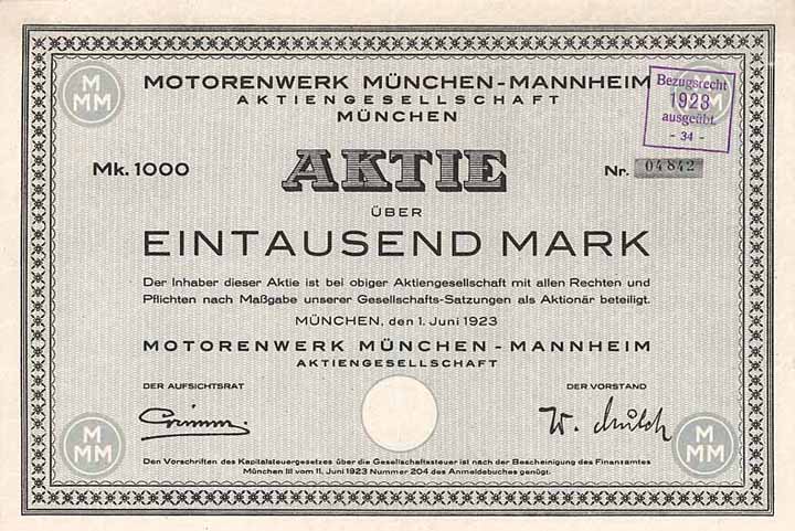 Motorenwerk München-Mannheim AG