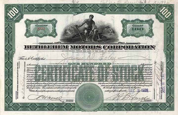 Bethlehem Motors Corp.