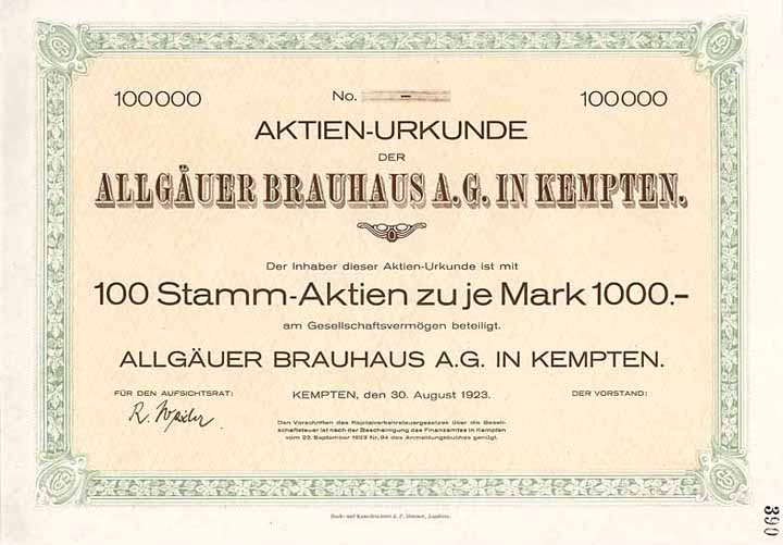 Allgäuer Brauhaus AG