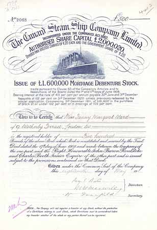 Cunard Steam Ship Co. Ltd.