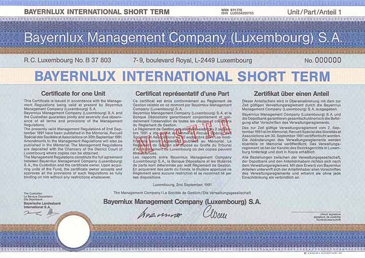 Bayernlux Management Co. (Luxembourg) S.A.