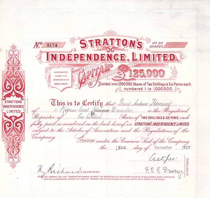 Stratton’s Independence Ltd.