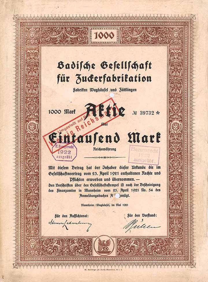 Badische Gesellschaft für Zuckerfabrikation