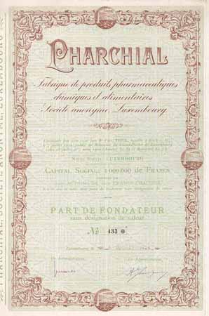PHARCHIAL Fabrique de produits pharmaceutiques chimiques et alimentaires S.A.