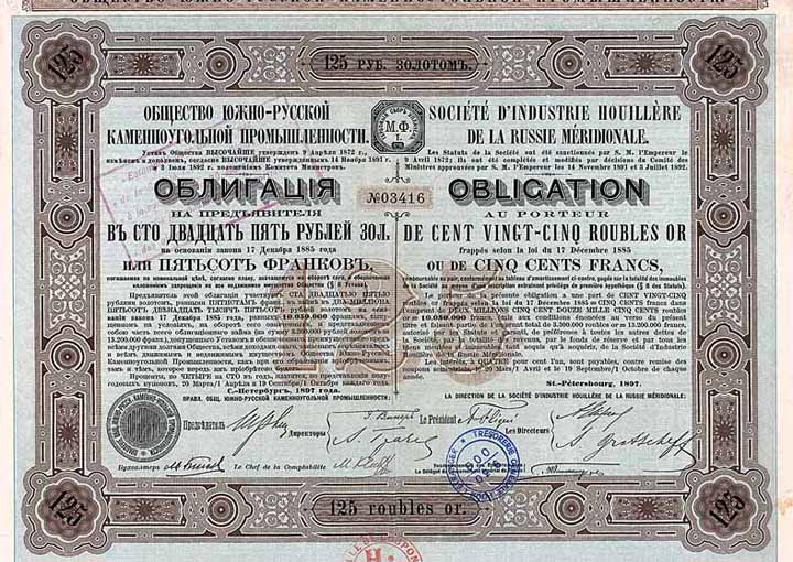 Soc. d’Industrie Houillère de la Russie Méridionale