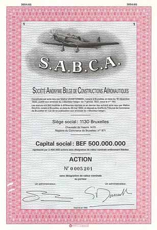 S.A.B.C.A. S.A. Belge de Constructions Aéronautiques