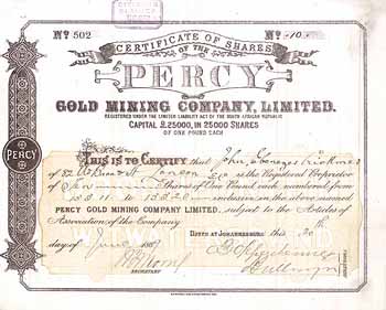 Percy Gold Mining Co. Ltd.