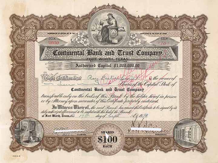 Continental Bank and Trust Co.