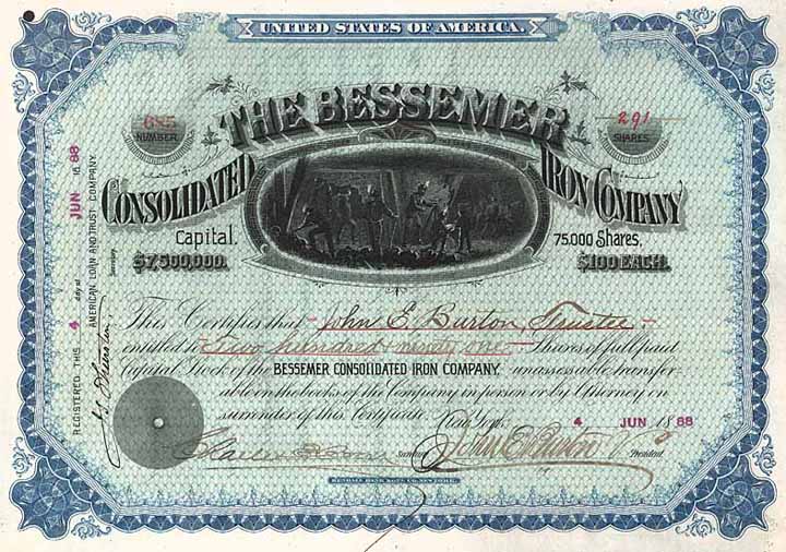 Bessemer Consolidated Iron Co.