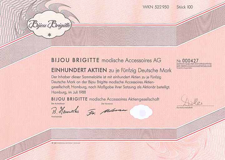 Bijou Brigitte modische Accessoires AG