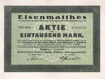 Eisenmatthes Richard Gustav Matthes AG