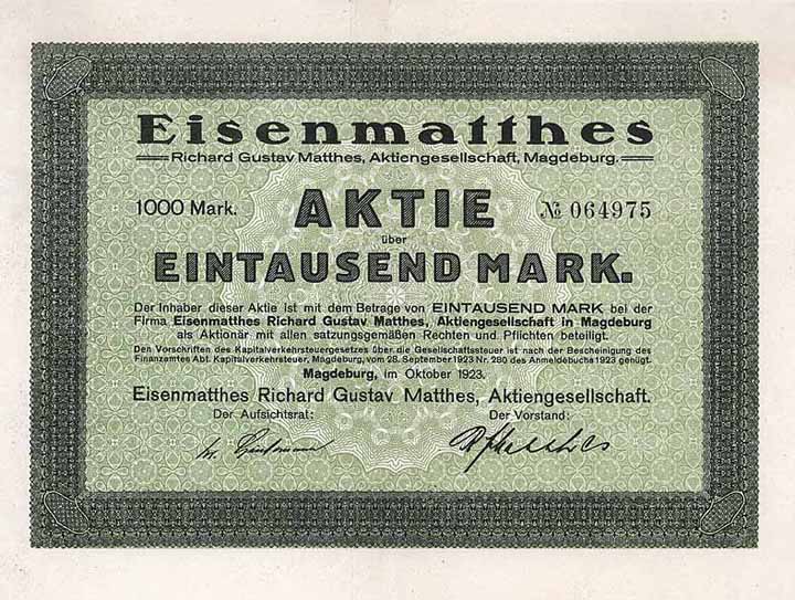 Eisenmatthes Richard Gustav Matthes AG