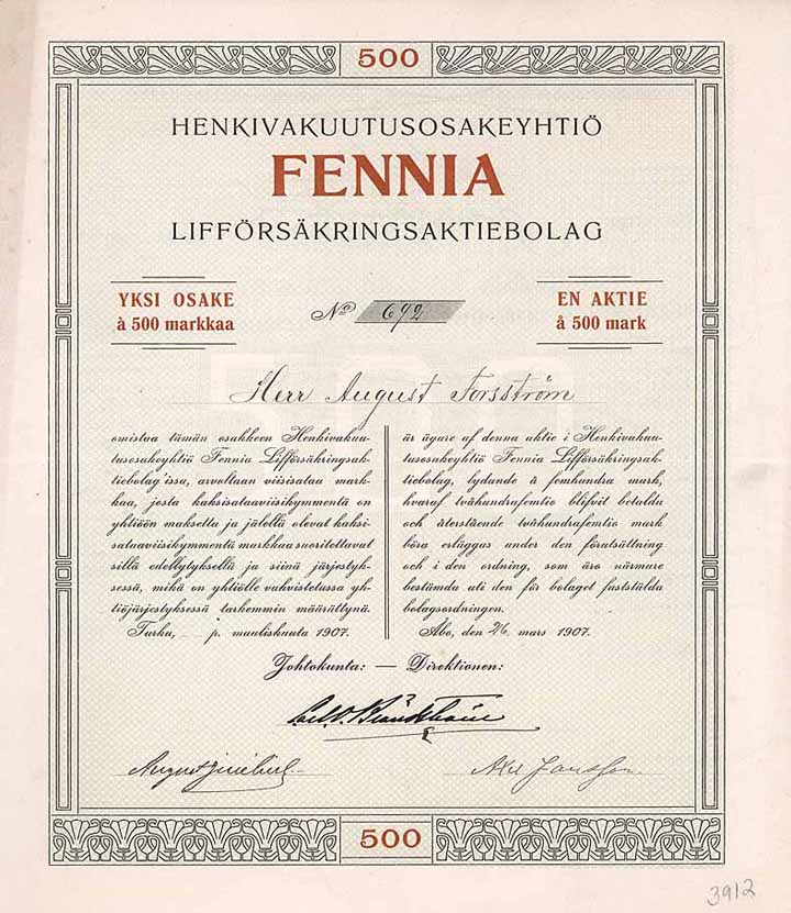 Henkivakuutusosakeyhtiö FENNIA Lifförsäkringsaktiebolag