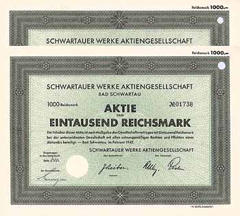 Schwartauer Werke AG (2 Stücke)