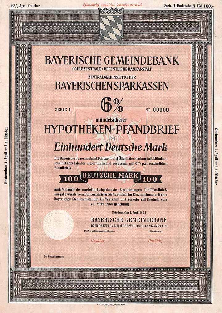 Bayerische Gemeindebank (Girozentrale) Öffentliche Bankanstalt