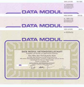 Data Modul AG Produktion und Vertrieb elektronischer Systeme (3 Stücke)