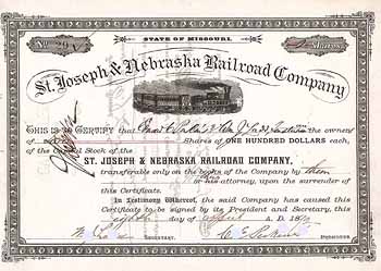 St. Joseph & Nebraska Railroad
