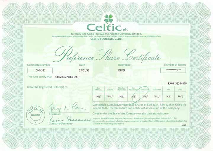 Celtic plc