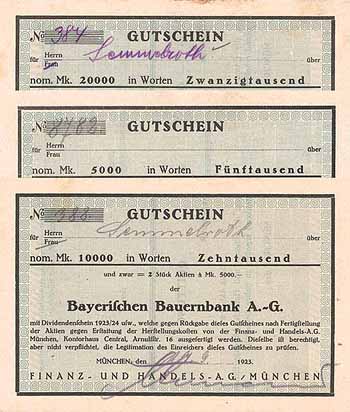 Bayerische Bauernbank (3 Stücke)