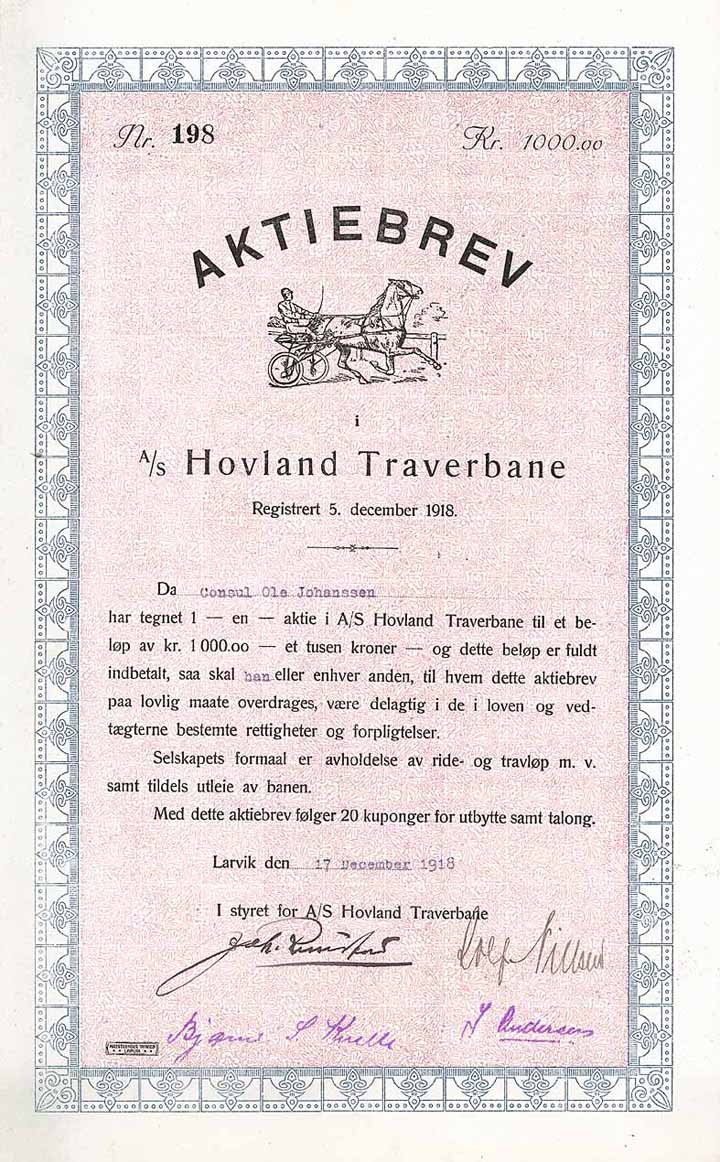 A/S Hovland Traverbane