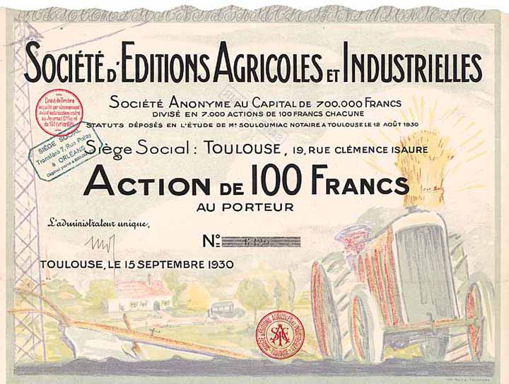 Soc. d’Editions Agricoles & Industrielles S.A.