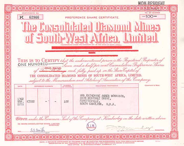 Consolidated Diamond Mines of South-West Africa Ltd.